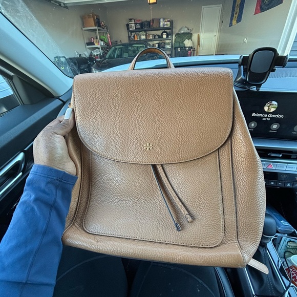 Tan Tory Burch backpack